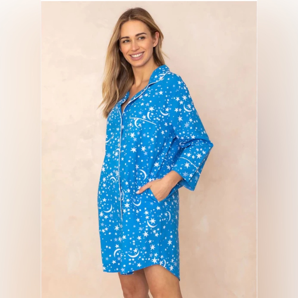 Printfresh Celestial Skies Sleep shirt Pajamas Sz 3x